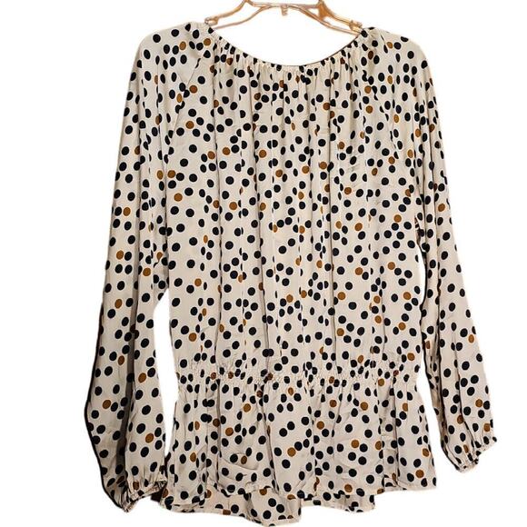 Ellen Tracy White Blouse Large - Picture 3 of 7